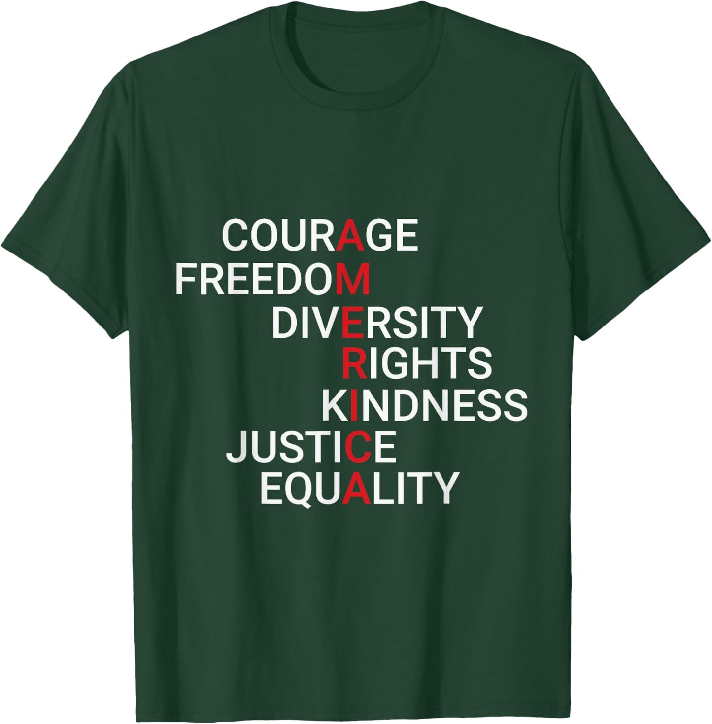Check out my USA Shirts America Courage Freedom Rights Justice T-Shirt - T-Shirt | Forest
