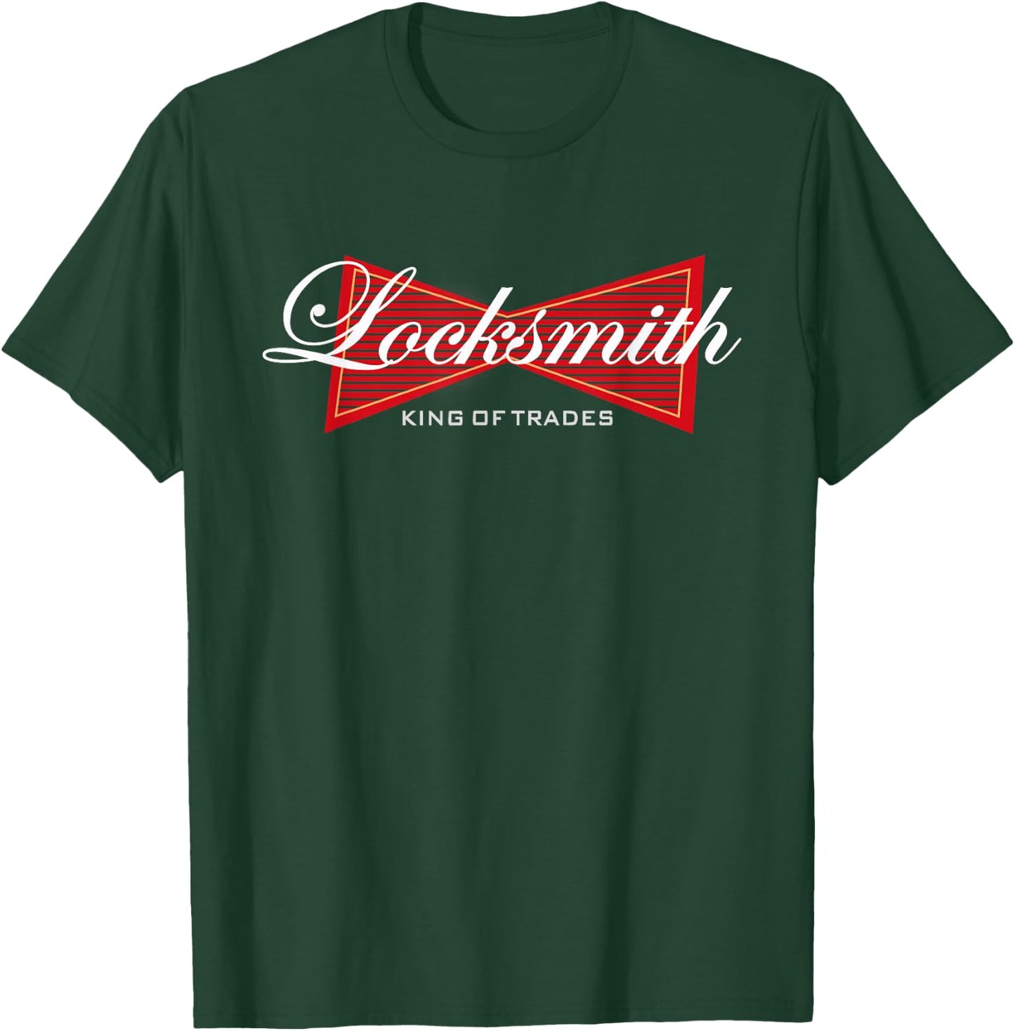Funny Locksmith King of Trades Shirt Gift T-Shirt - T-Shirt | Forest