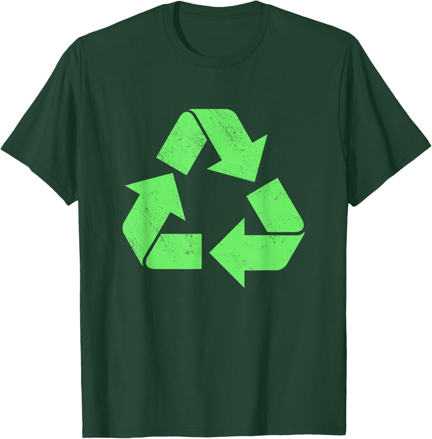 Recycling Vintage Logo Environmentalist Recycle Earth Day T-Shirt - T-Shirt | Forest