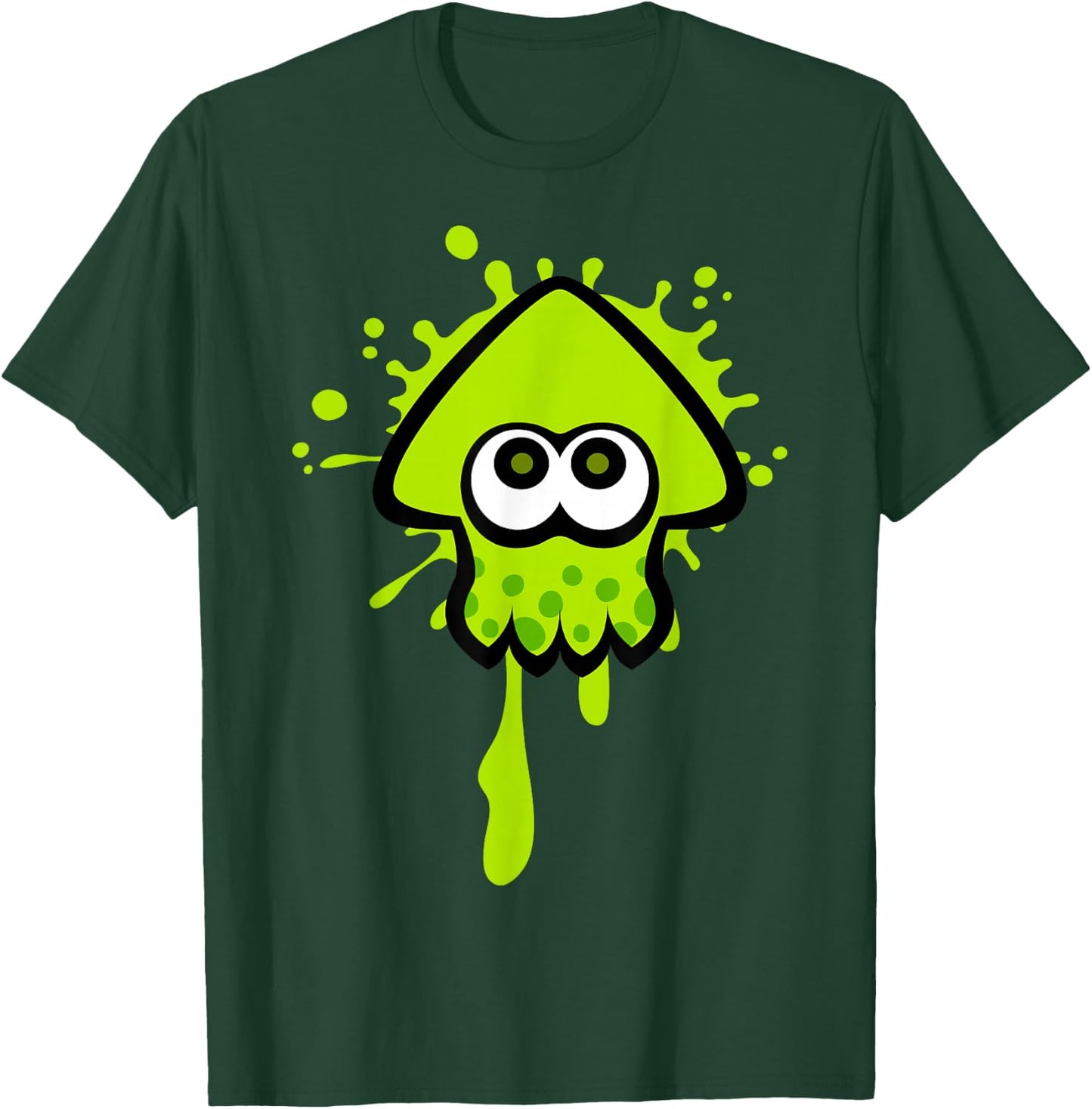 Nintendo Splatoon Green Inkling Squid Splat Graphic T-Shirt - T-Shirt | Forest