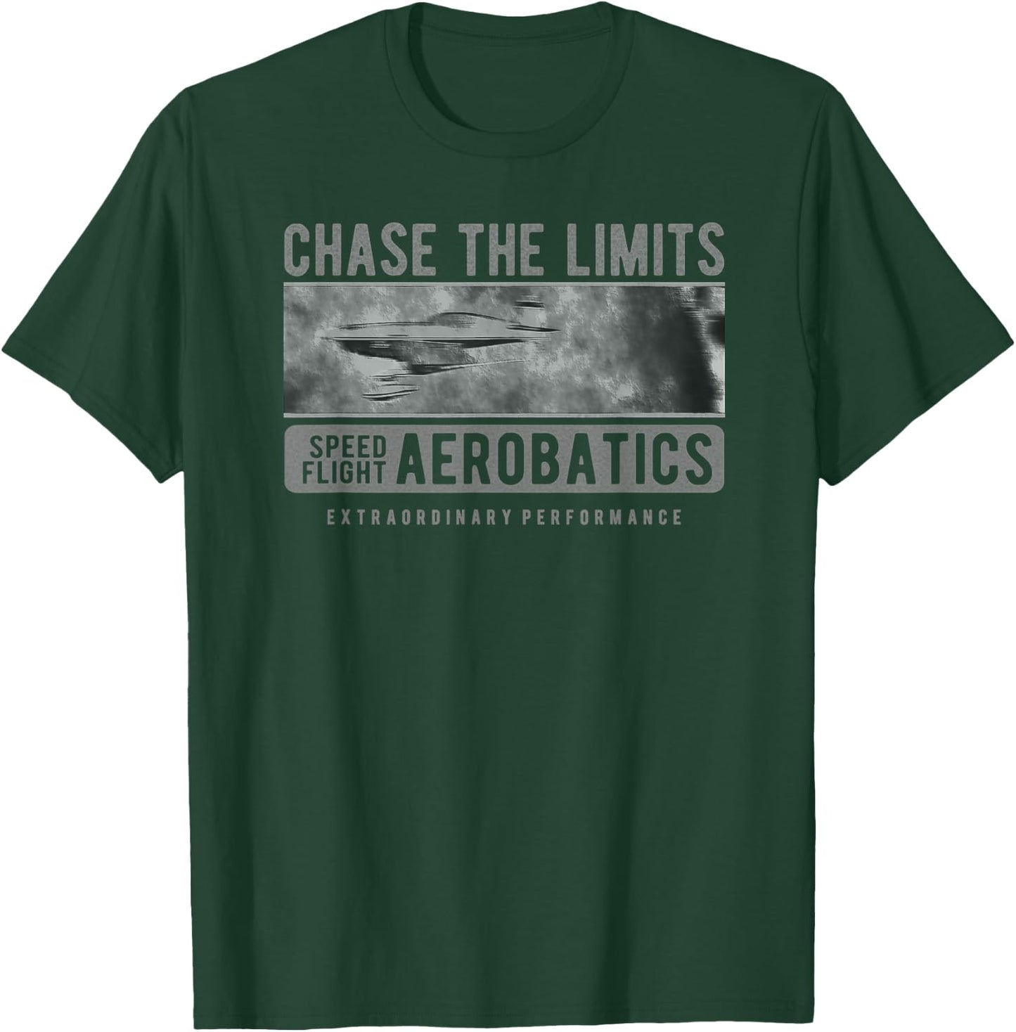 Aerobatics Pilots Airplane Air Show Chase the Limits T-Shirt - T-Shirt | Forest