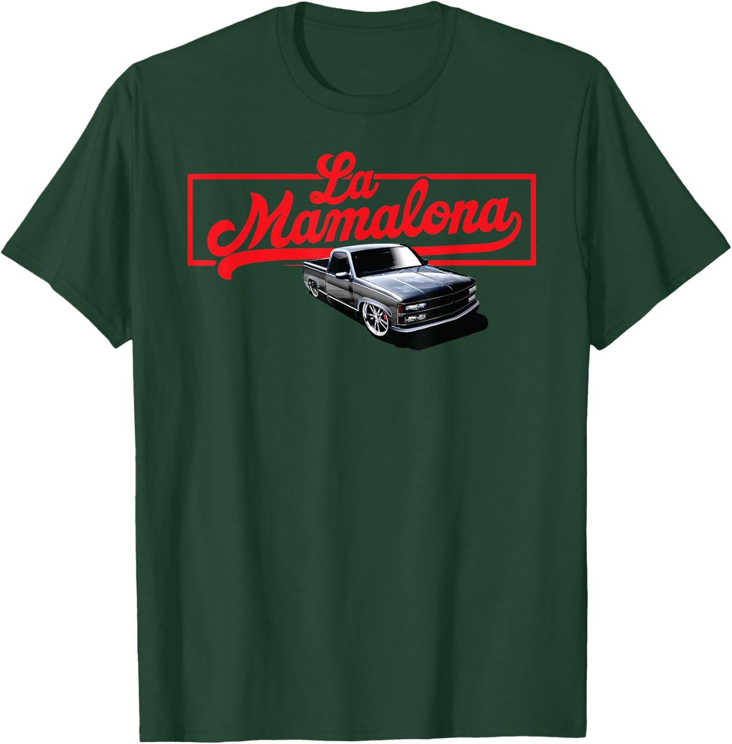 La Mamalona 1990s custom truck slammed static on big wheels T-Shirt - T-Shirt | Forest