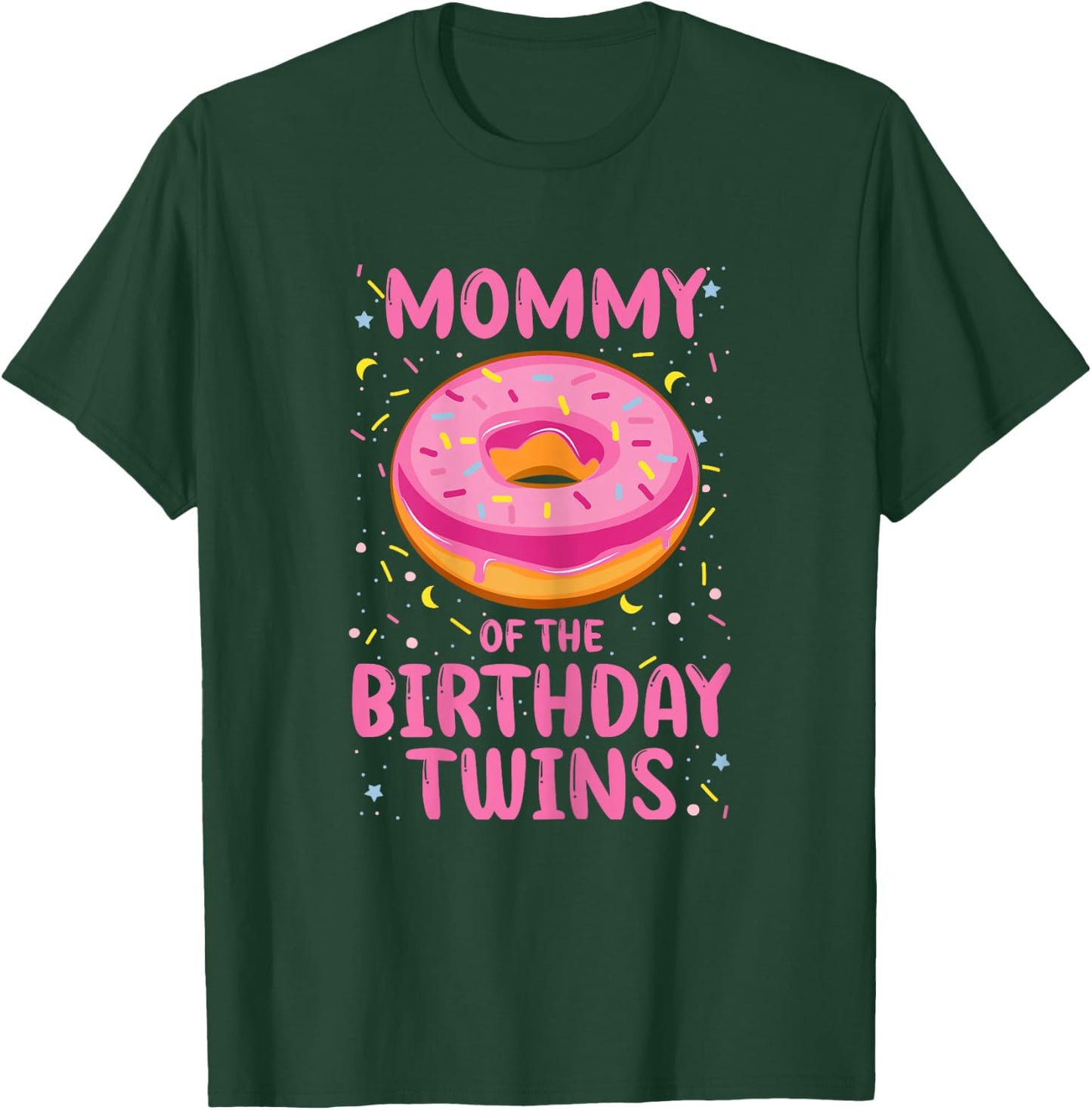 Mum of the Birthday Twins T-Shirt - T-Shirt | Forest
