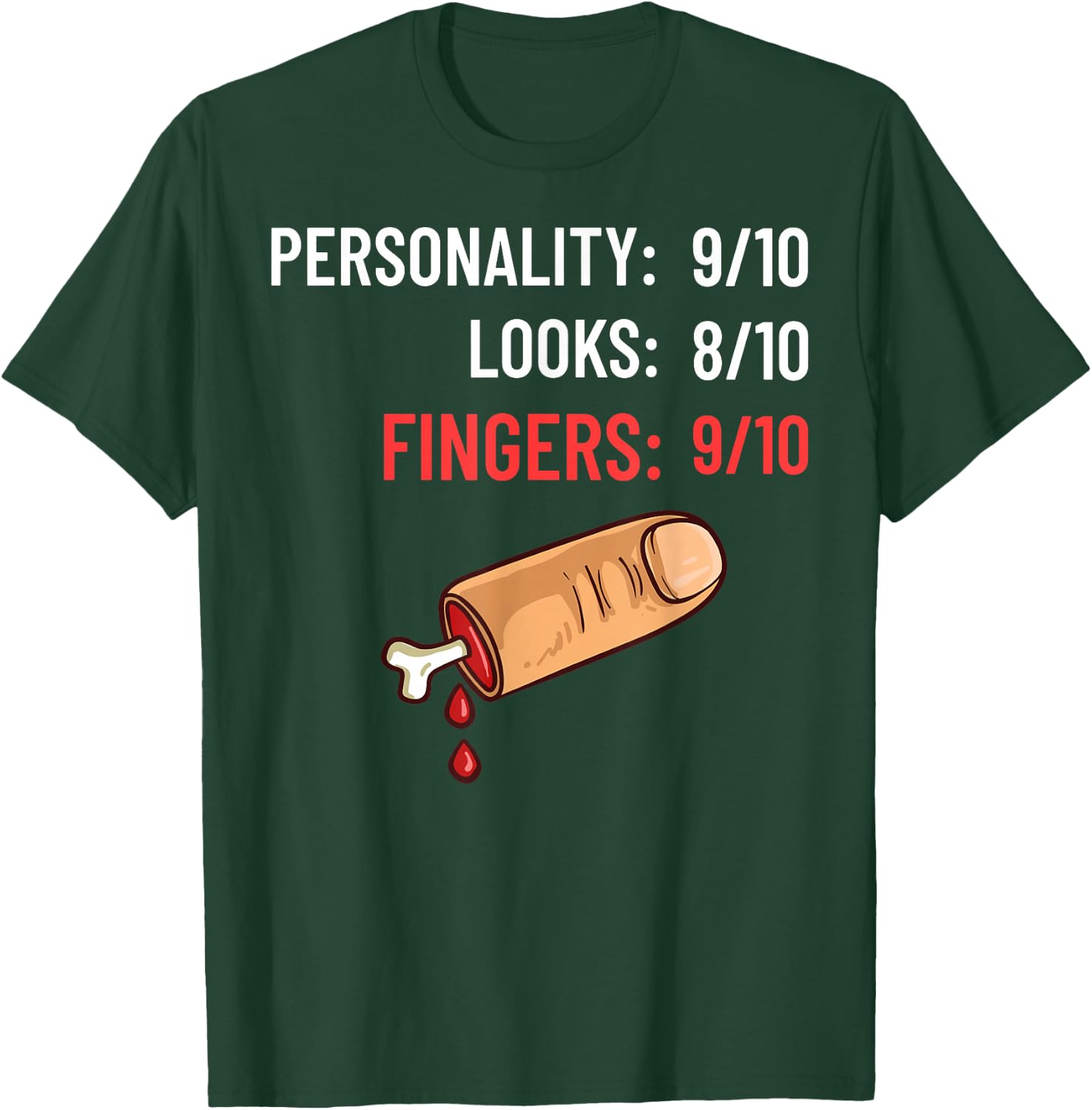 Missing Finger Prosthetic Amputation Recovery T-Shirt - T-Shirt | Forest