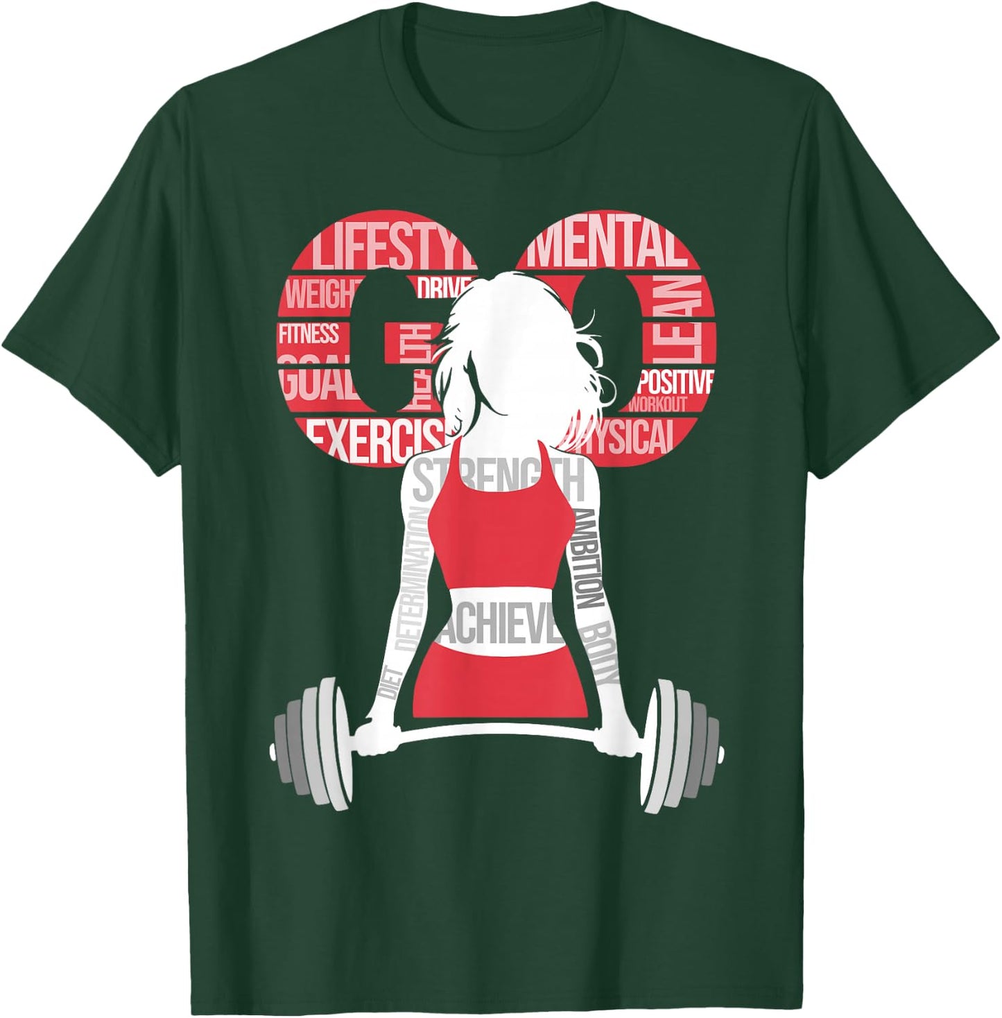 Women Workout With Sayings Gym Motivation Quote Gym Girls T-Shirt - T-Shirt | Forest