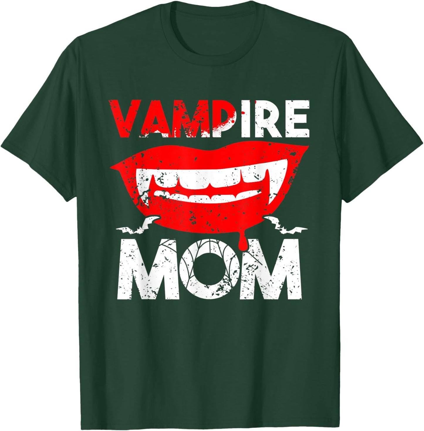 Vampire Mom Scary Halloween Mother Halloween Family Party T-Shirt - T-Shirt | Forest