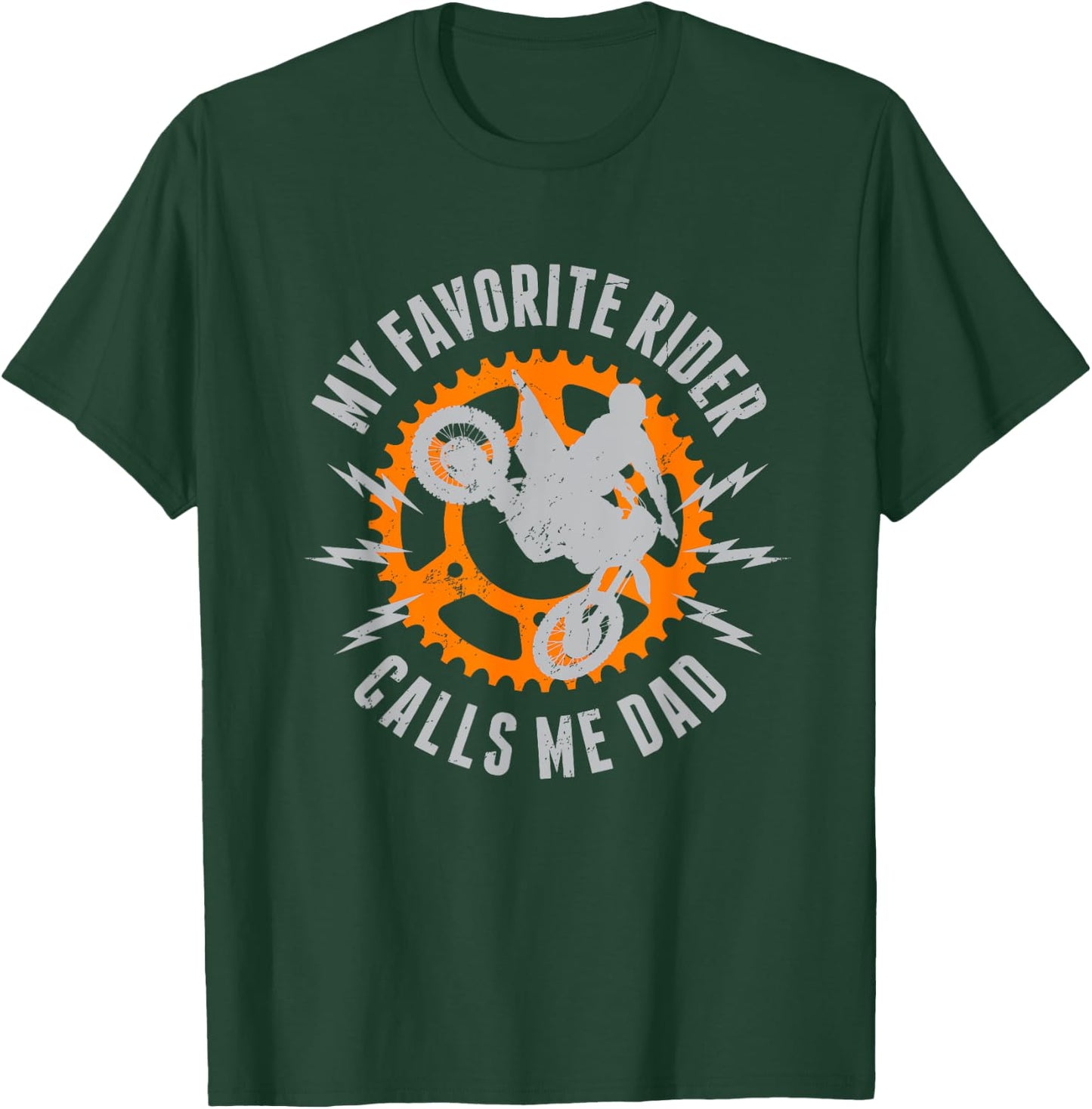 Moto Dad My favorite rider calls me dad T-Shirt - T-Shirt | Forest