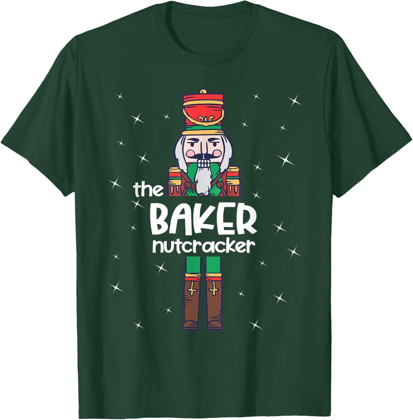 Baker Nutcracker Family Matching Funny Gift Pajama T-Shirt - T-Shirt | Forest