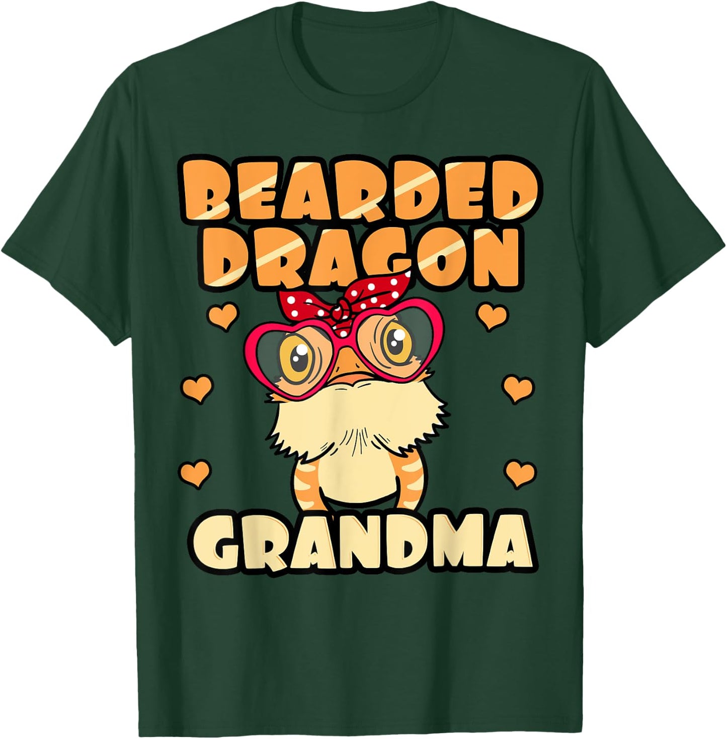 Bearded Dragon Grandma Pogona Reptile Grandma Mother's Day T-Shirt - T-Shirt | Forest