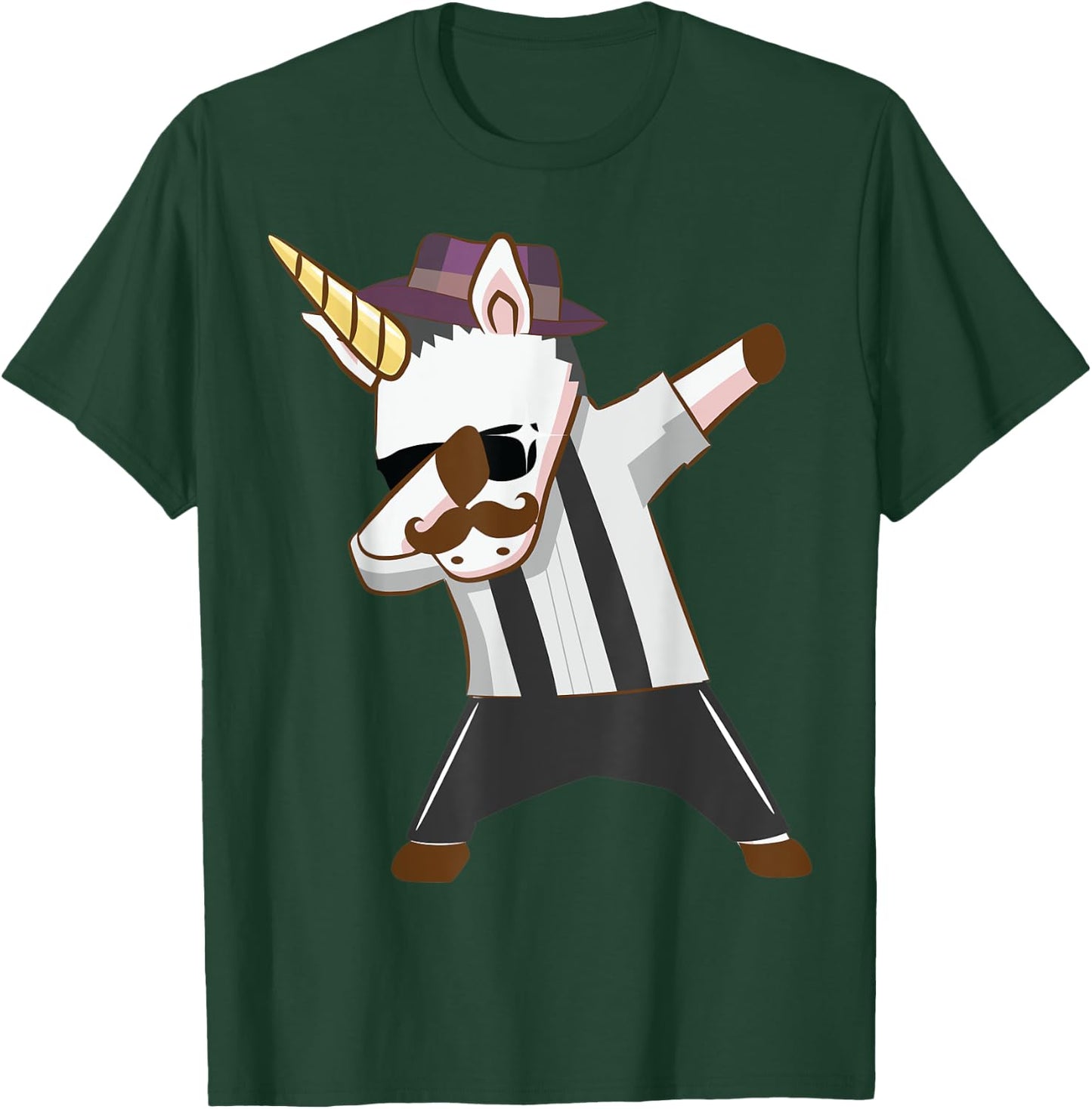 Unicorn Shirt , Funny Mustache Unicorn Dabbing Shirt T-Shirt - T-Shirt | Forest