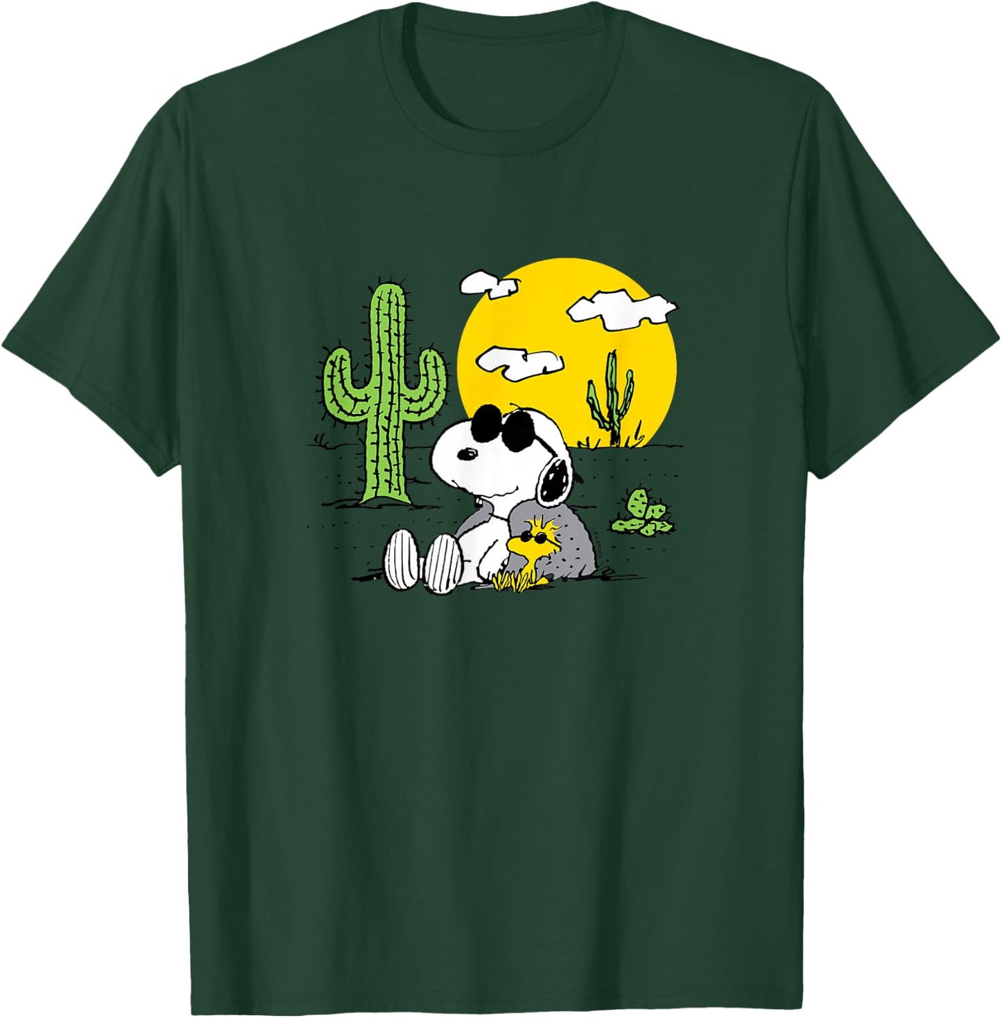 Peanuts - Summer - Snoopy & Woodstock Desert T-Shirt - T-Shirt | Forest