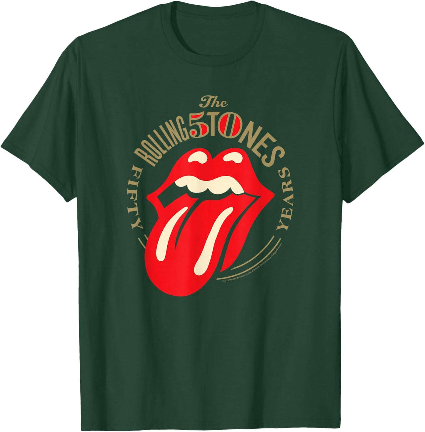 Rolling Stones 50 Years Tongue T-Shirt - T-Shirt | Forest