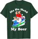 Christmas in July Santa Hawaiian Surfing, Ho Ho Hold My Beer T-Shirt - T-Shirt | Forest