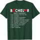 Bachelor Supplies Party Checklist Groom Groomsmen T-Shirt - T-Shirt | Forest