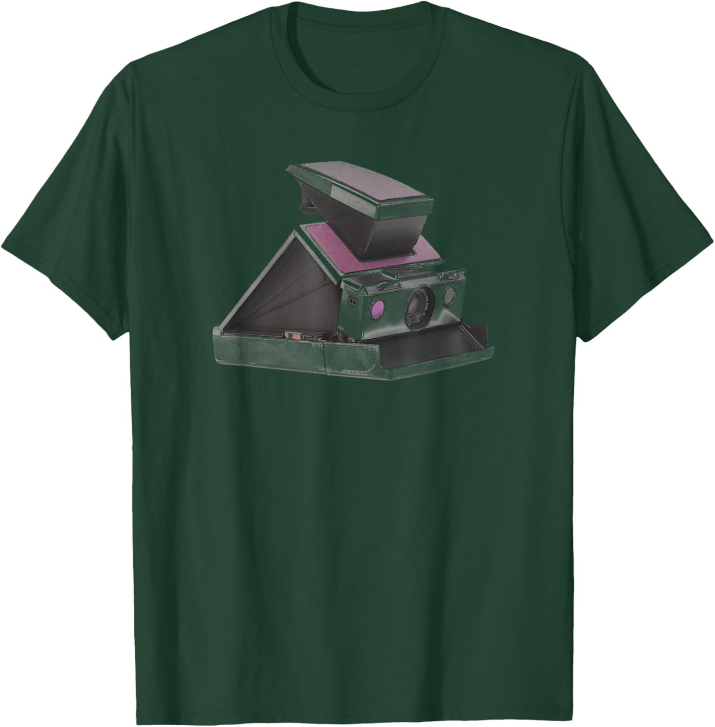 Trendy 70s Polaroid Camera T-Shirt - T-Shirt | Forest