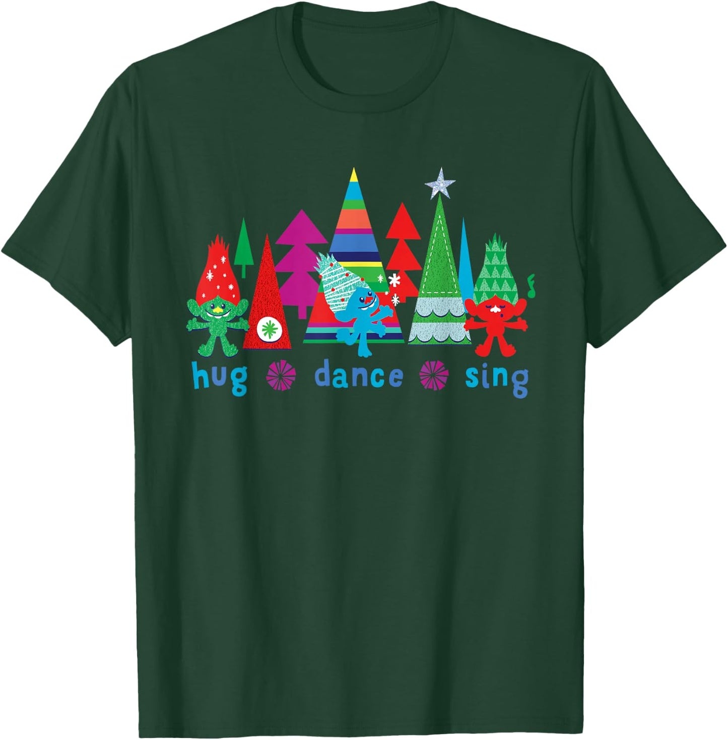 DreamWorks' Trolls Hug Dance Sing Holiday T-Shirt - T-Shirt | Forest