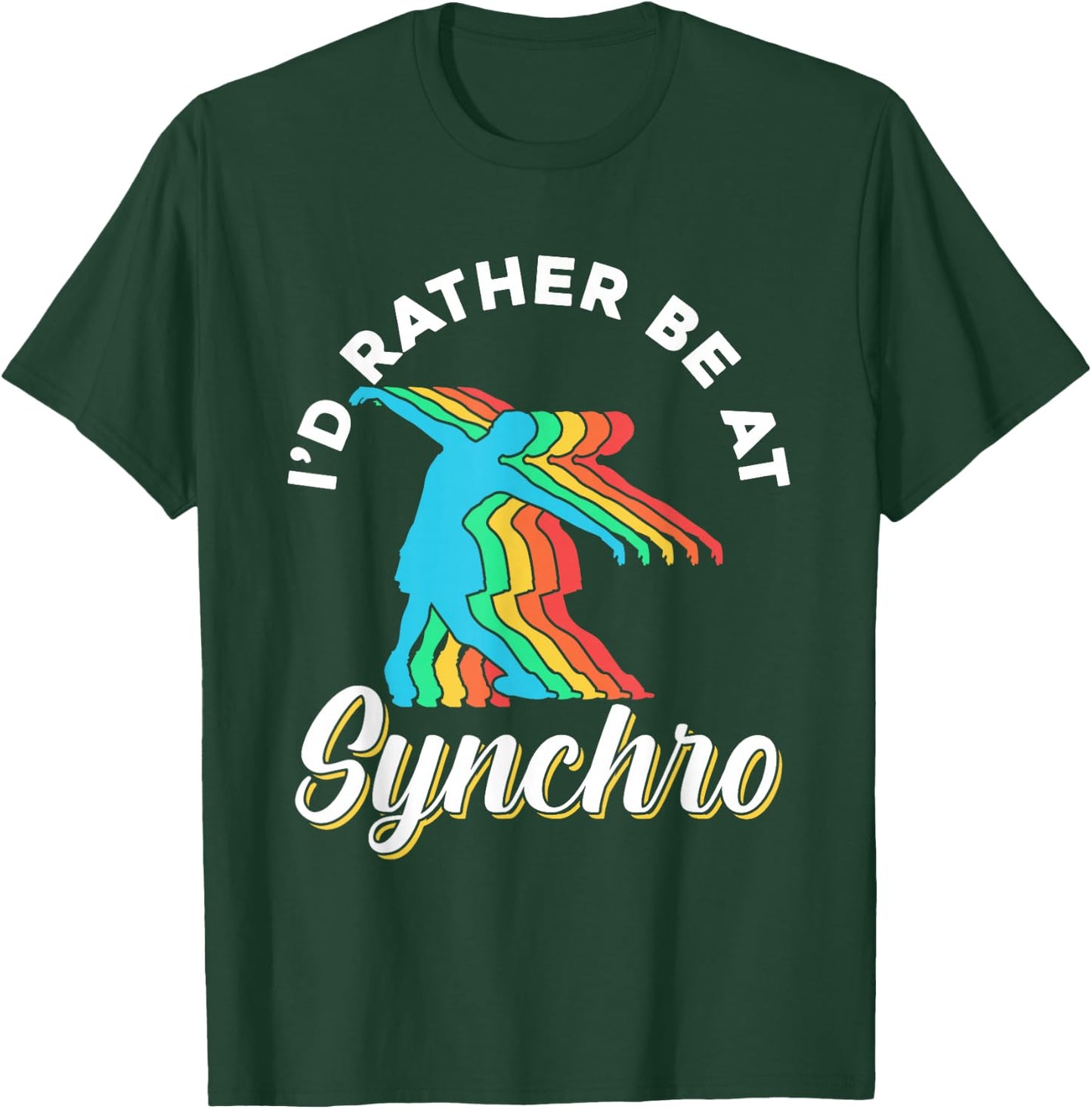 Synchro Figure Ice Skating Winter Sports Ice Skates Skater T-Shirt - T-Shirt | Forest