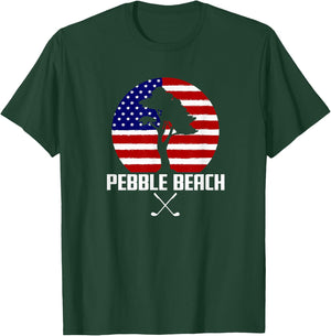 Pebble Beach Golf | Cypress Tree T-Shirt - T-Shirt | Forest