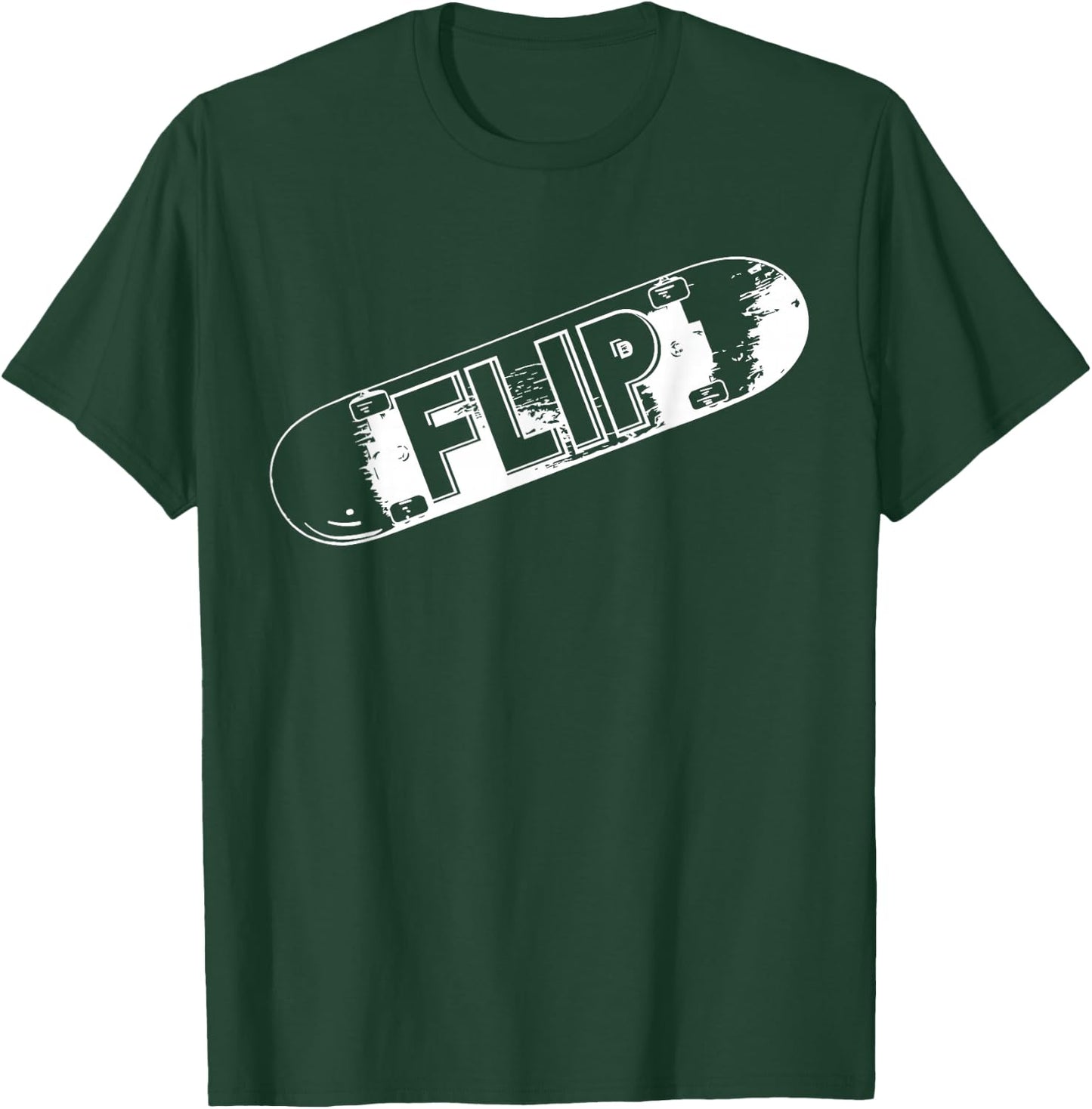 Flip Cool Skateboard Skate Design Skateboarding Skater T-Shirt - T-Shirt | Forest