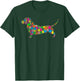 Colourful Egg Dachshund Women Men Children Easter T-Shirt - T-Shirt | Forest