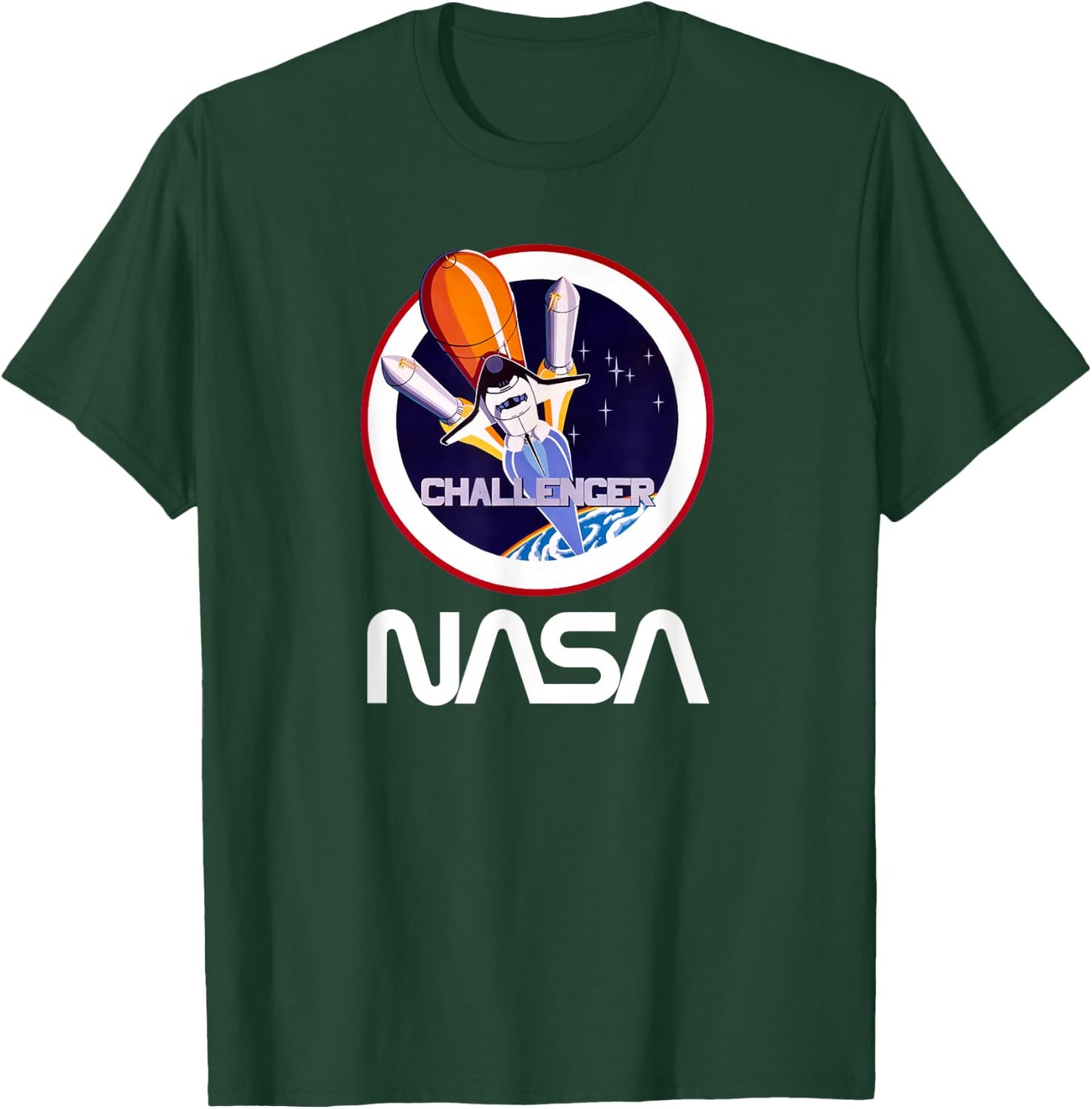 NASA Space Shuttle Challenger crew logo T-Shirt - T-Shirt | Forest