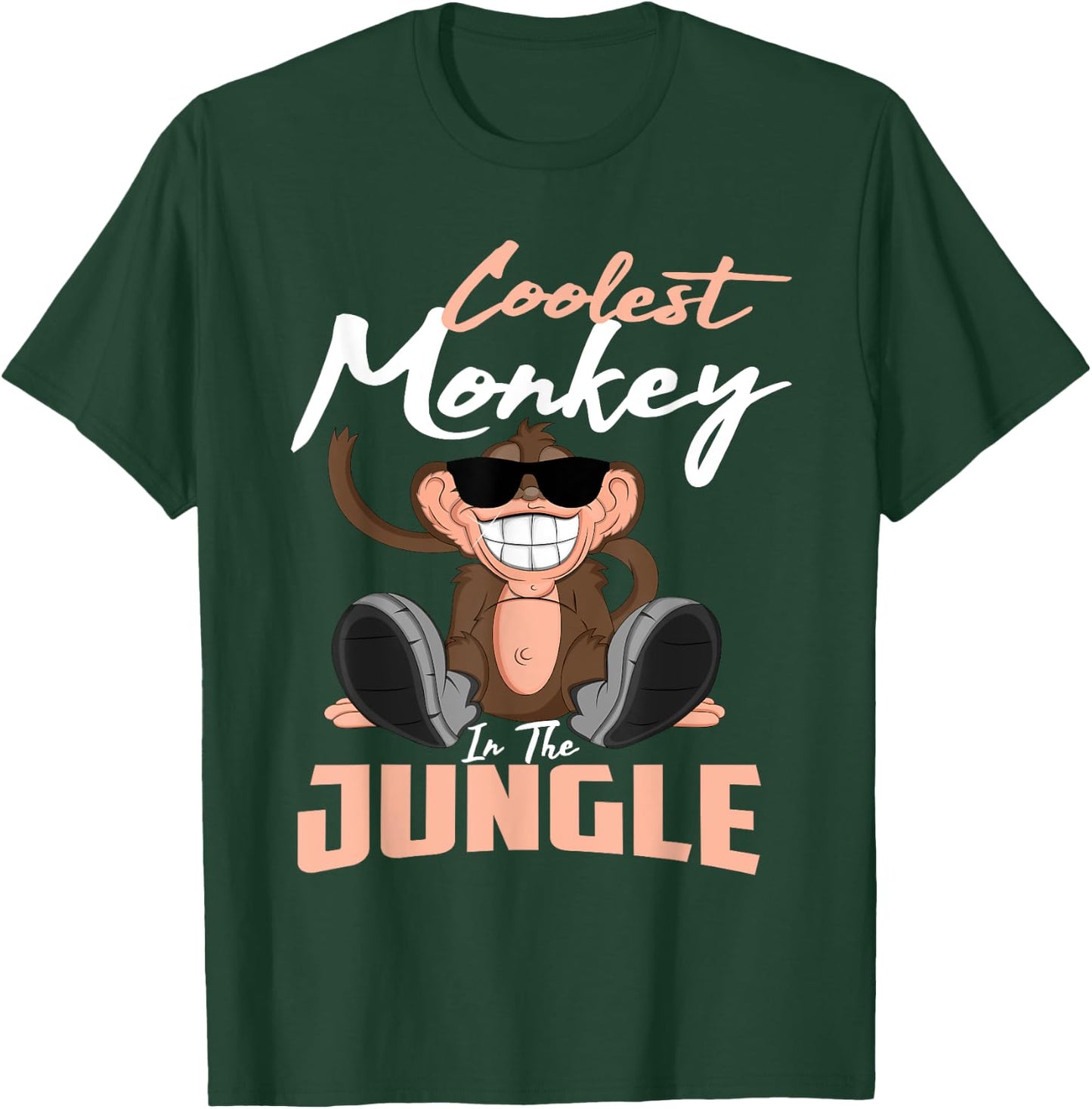 Coolest Monkey in The Jungle T-Shirt - T-Shirt | Forest