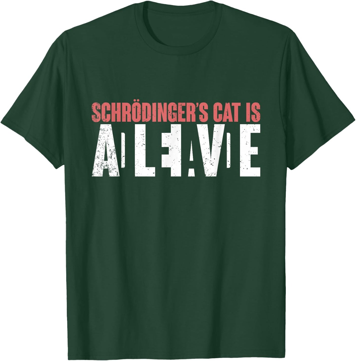 Funny Quantum Physics Gift Science Teacher Schrödingers Cat T-Shirt - T-Shirt | Forest