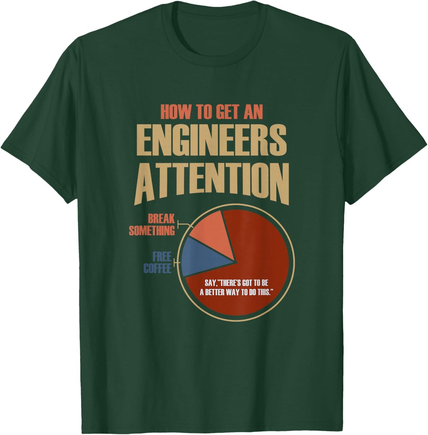 How To Get An Engineers Attention Shirt Funny Engineer Gift T-Shirt - T-Shirt | Forest