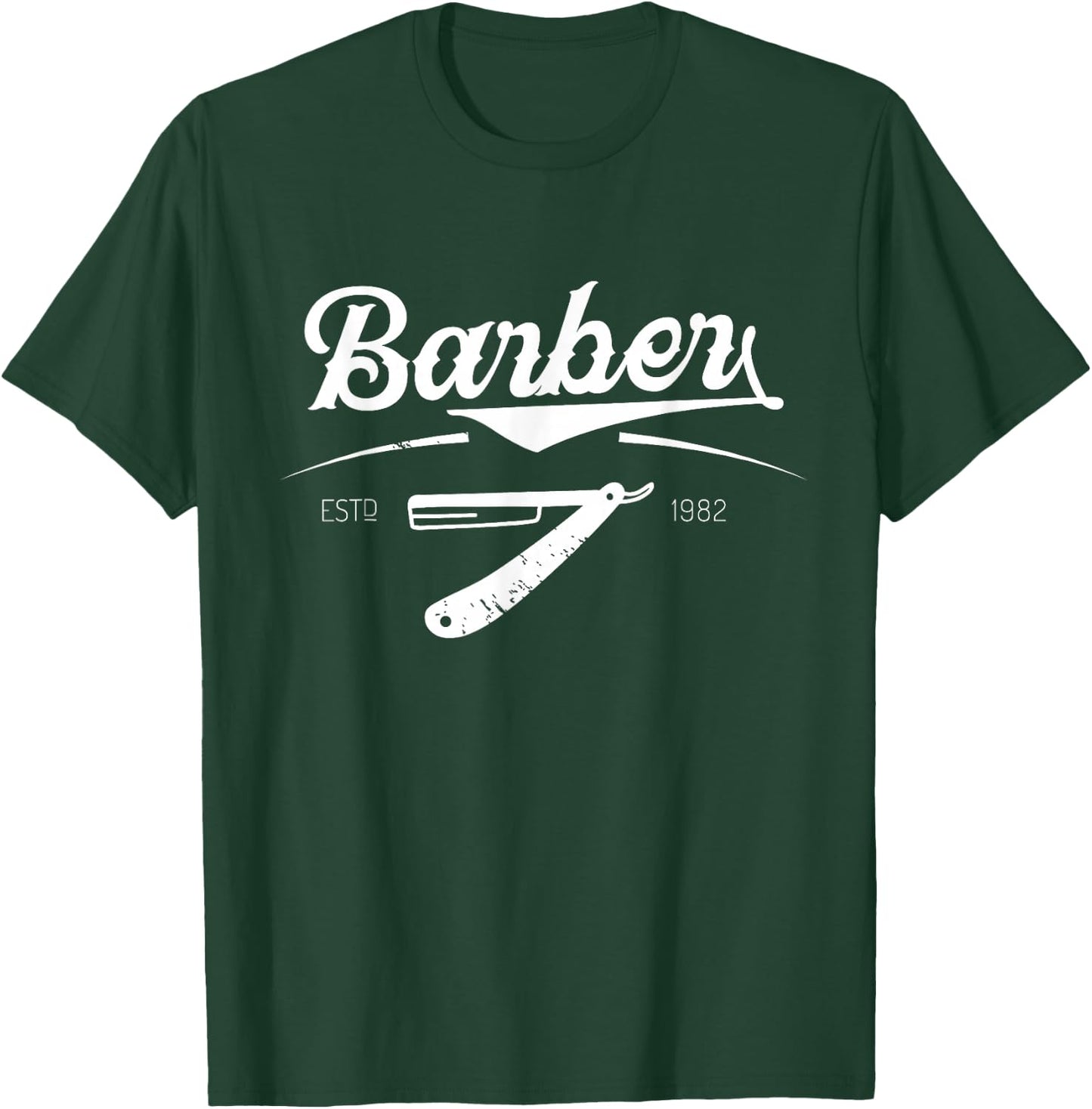 Barber barber shop barber profession T-Shirt - T-Shirt | Forest