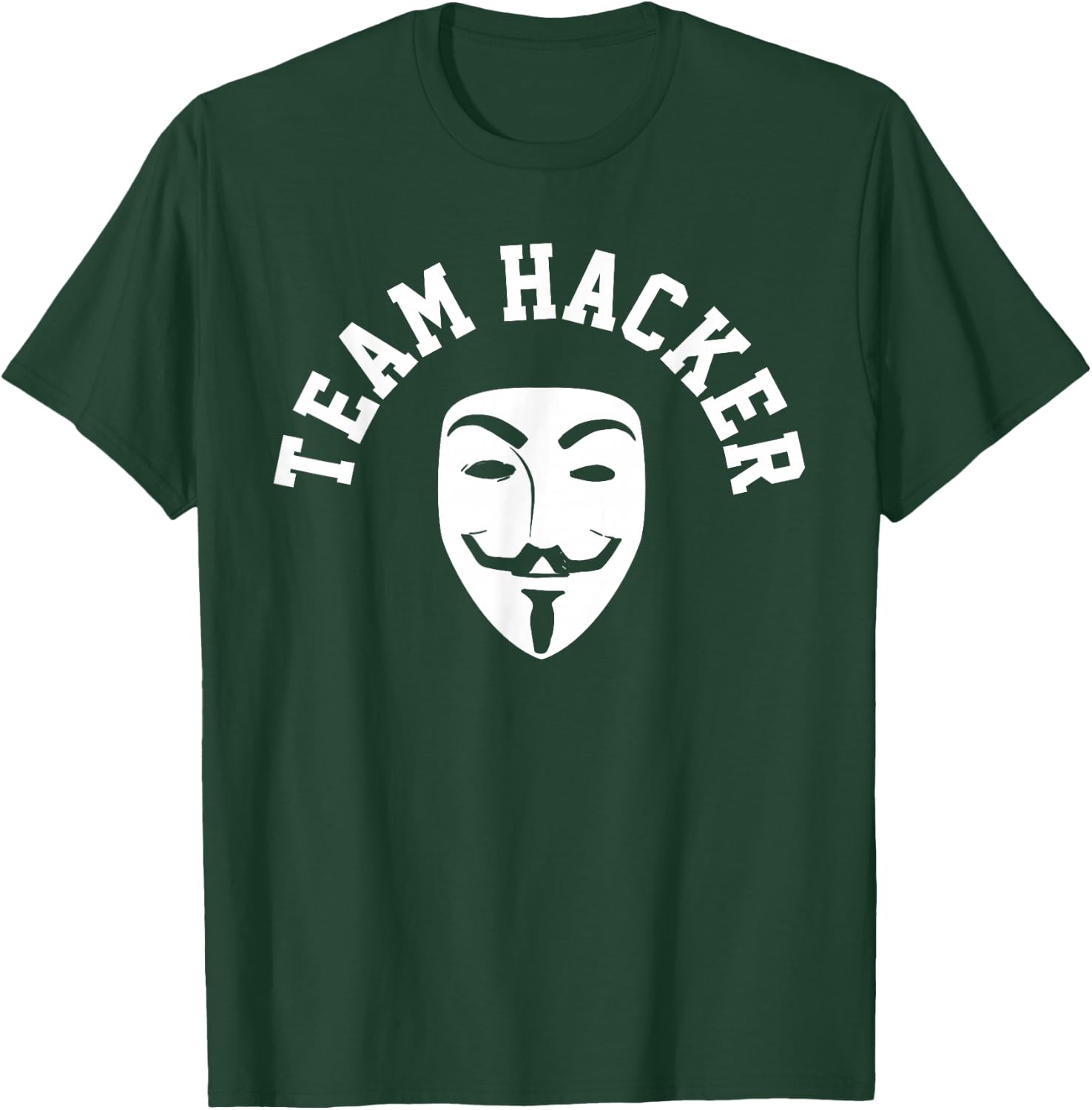 Hacker Anonymous Mask Gift Computer Funny T-Shirt - T-Shirt | Forest