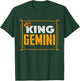 Funny King Gemini Zodiac Sign June May Birthday Boys Men T-Shirt - T-Shirt | Forest