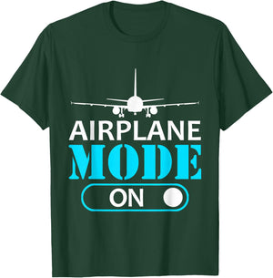 Aircraft Mode One Aviator Aeroplane Pilot T-Shirt - T-Shirt | Forest