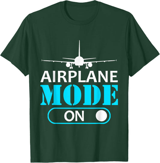 Aircraft Mode One Aviator Aeroplane Pilot T-Shirt - T-Shirt | Forest
