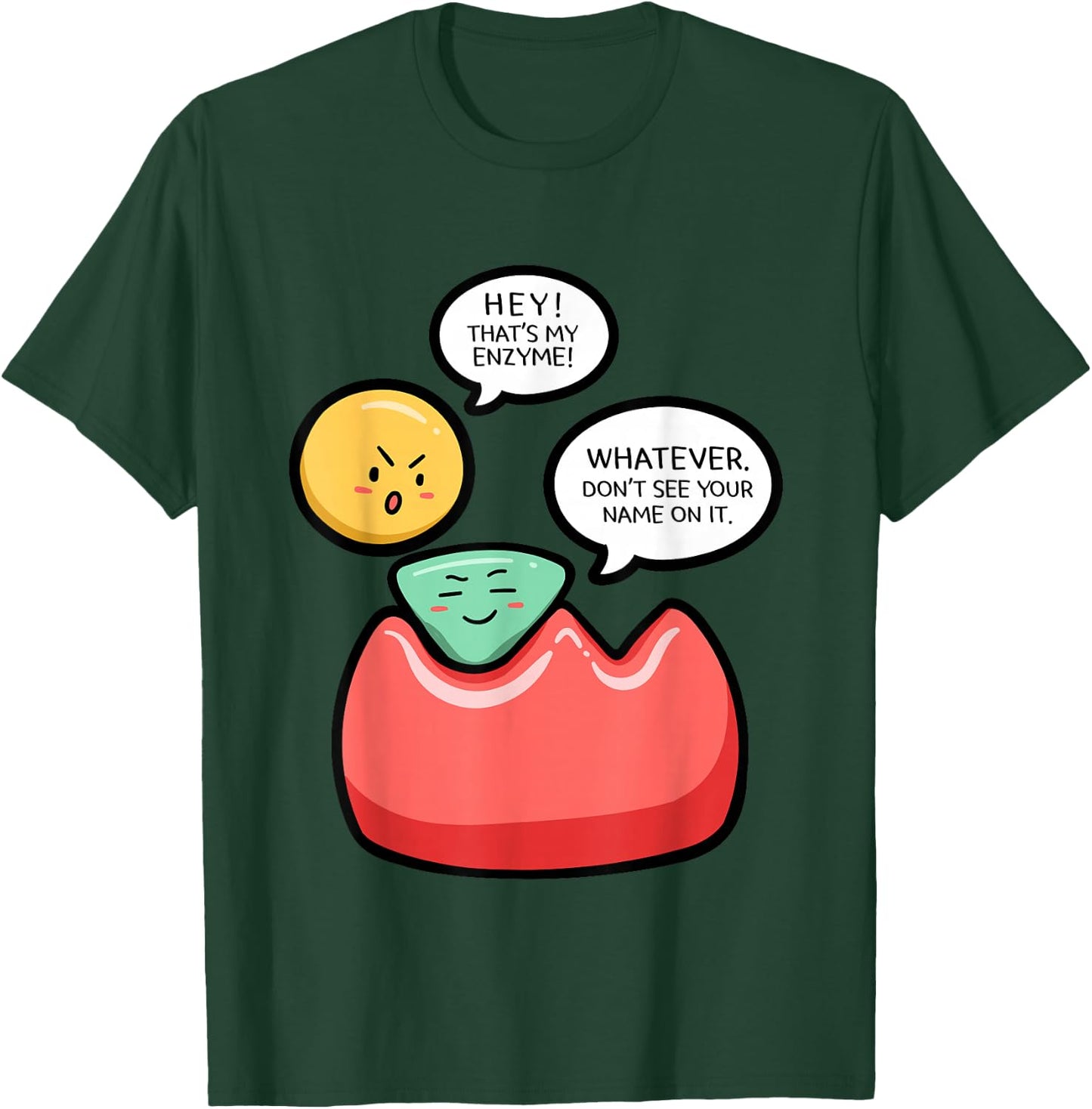 Biology Enzymes Science Biological Molecule Biologist Gift T-Shirt - T-Shirt | Forest