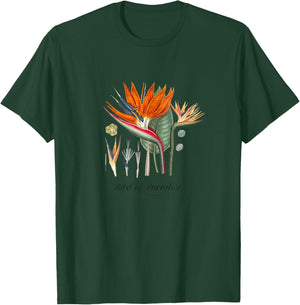 Bird of Paradise Botanical, Tropical Plants T-Shirt - T-Shirt | Forest