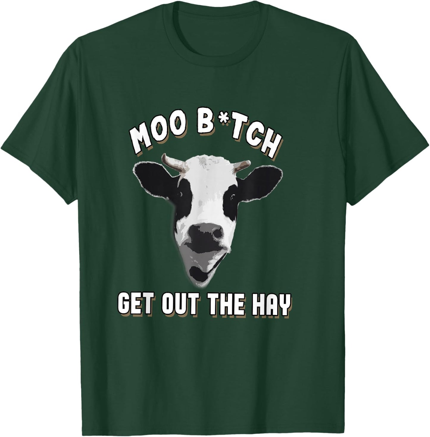 Cow Funny Animal Love Cows Farm Farmer Perfect Moo Gift T-Shirt - T-Shirt | Forest