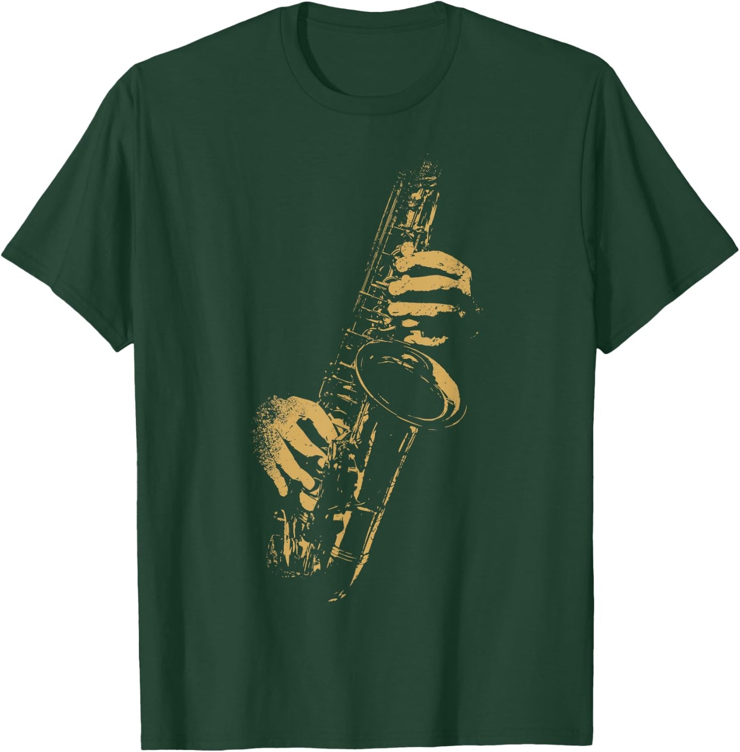 Saxophone for Saxophonist Player Musician T-Shirt - T-Shirt | Forest