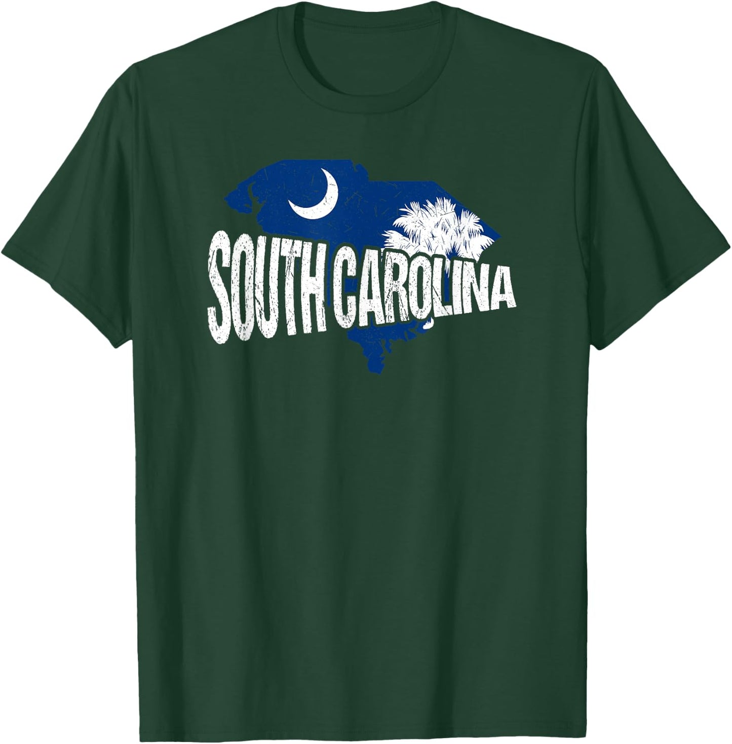 Distressed South Carolina T-Shirt - T-Shirt | Forest