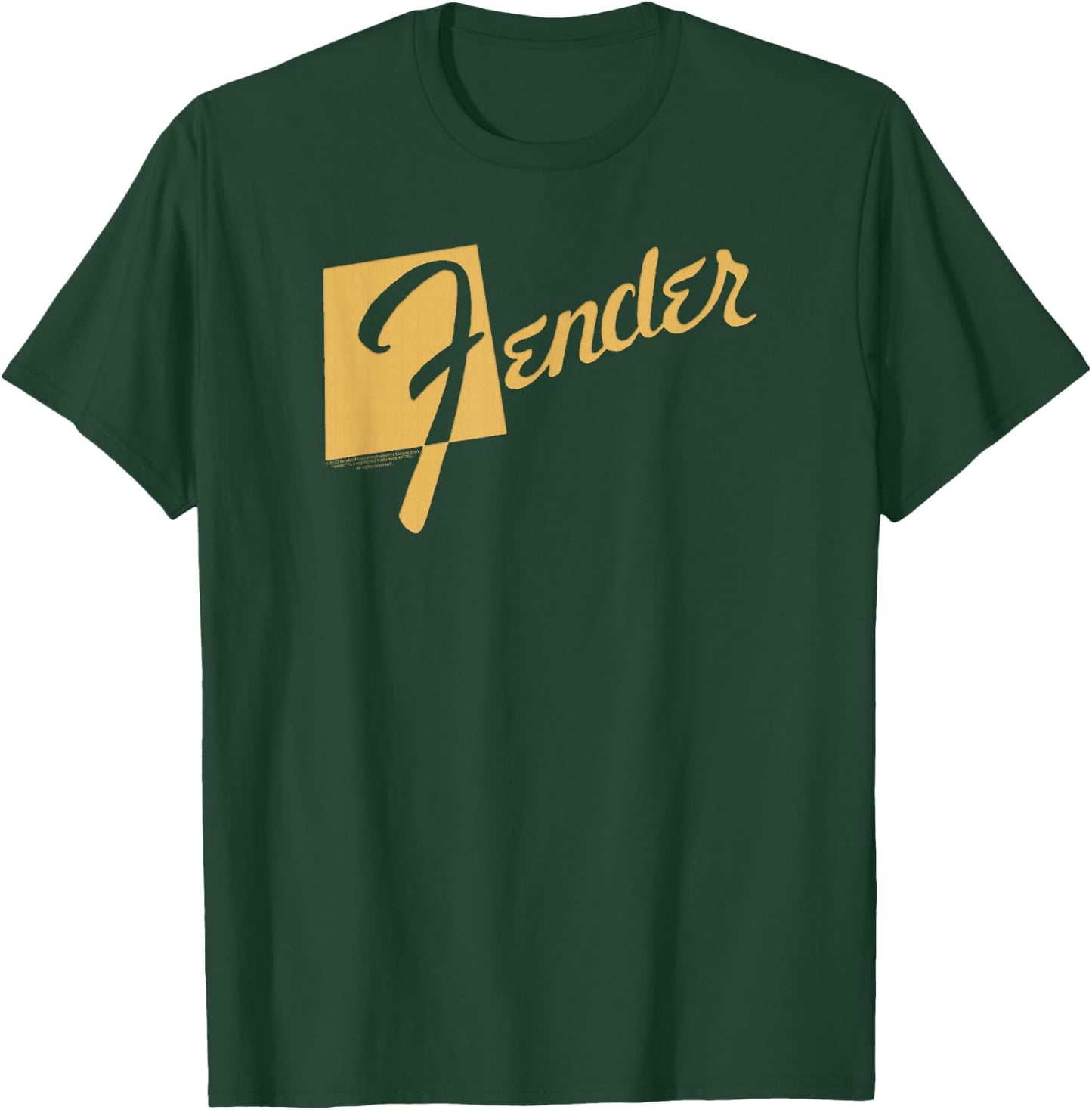 Fender Classic Retro Orange Logo Small T-Shirt - T-Shirt | Forest