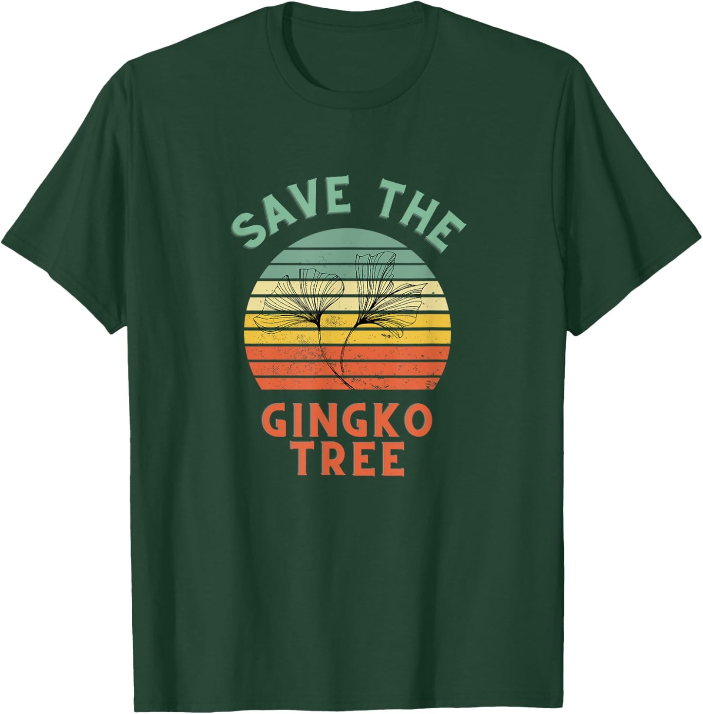 Save the Ginko tree live art seeds Men Women Kids T-Shirt - T-Shirt | Forest