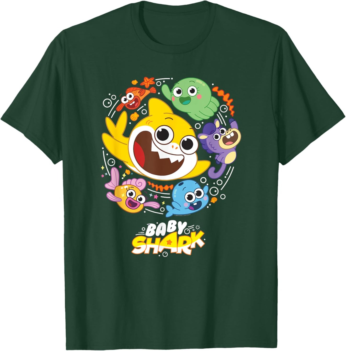 Baby Shark And Friends T-Shirt - T-Shirt | Forest