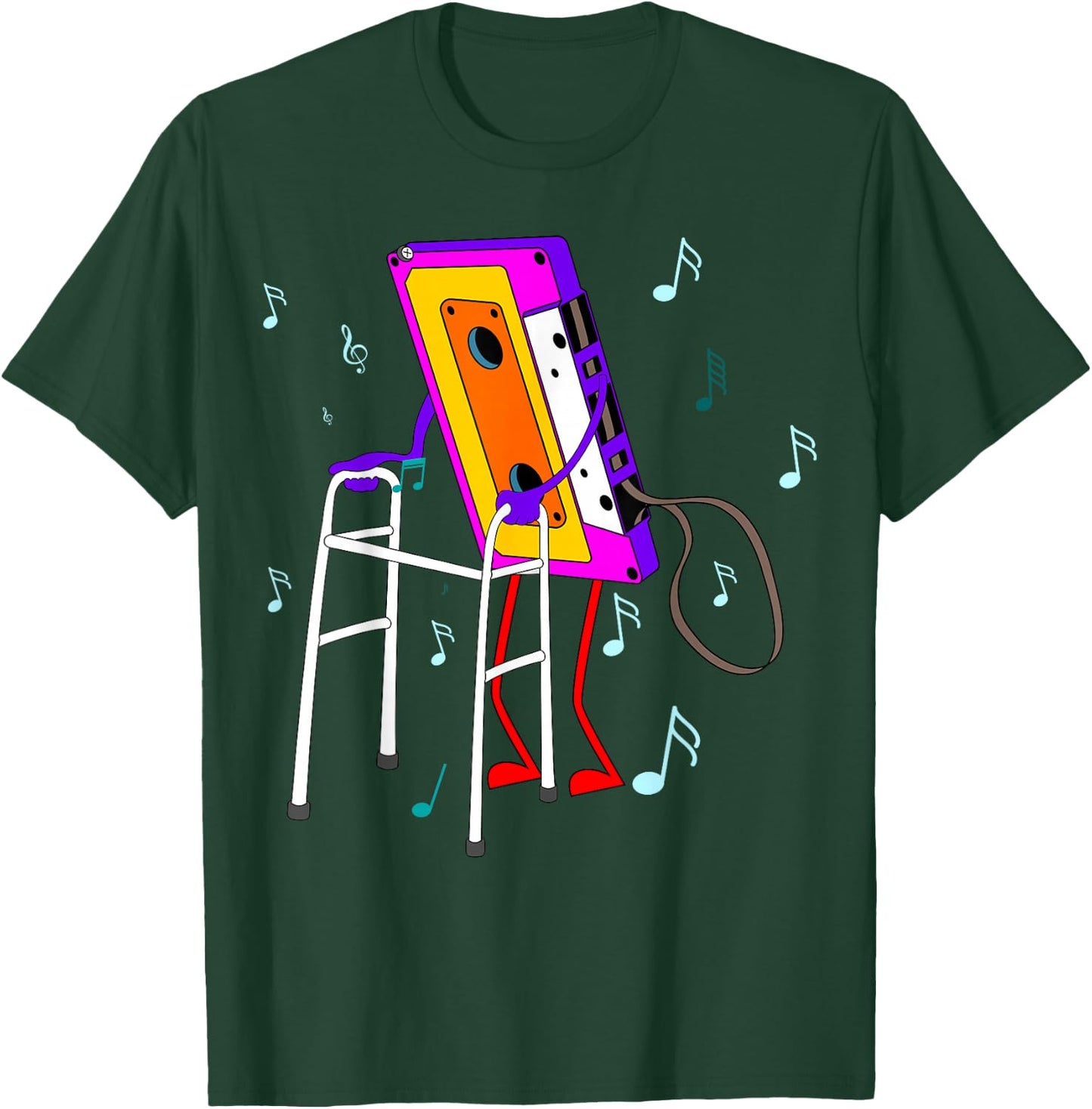 Cassette Tape Retro Vintage 70's 80's 90's Music T-Shirt - T-Shirt | Forest