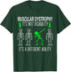 Muscular Dystrophy Awareness Dabbing Ability Green Ribbon T-Shirt - T-Shirt | Forest