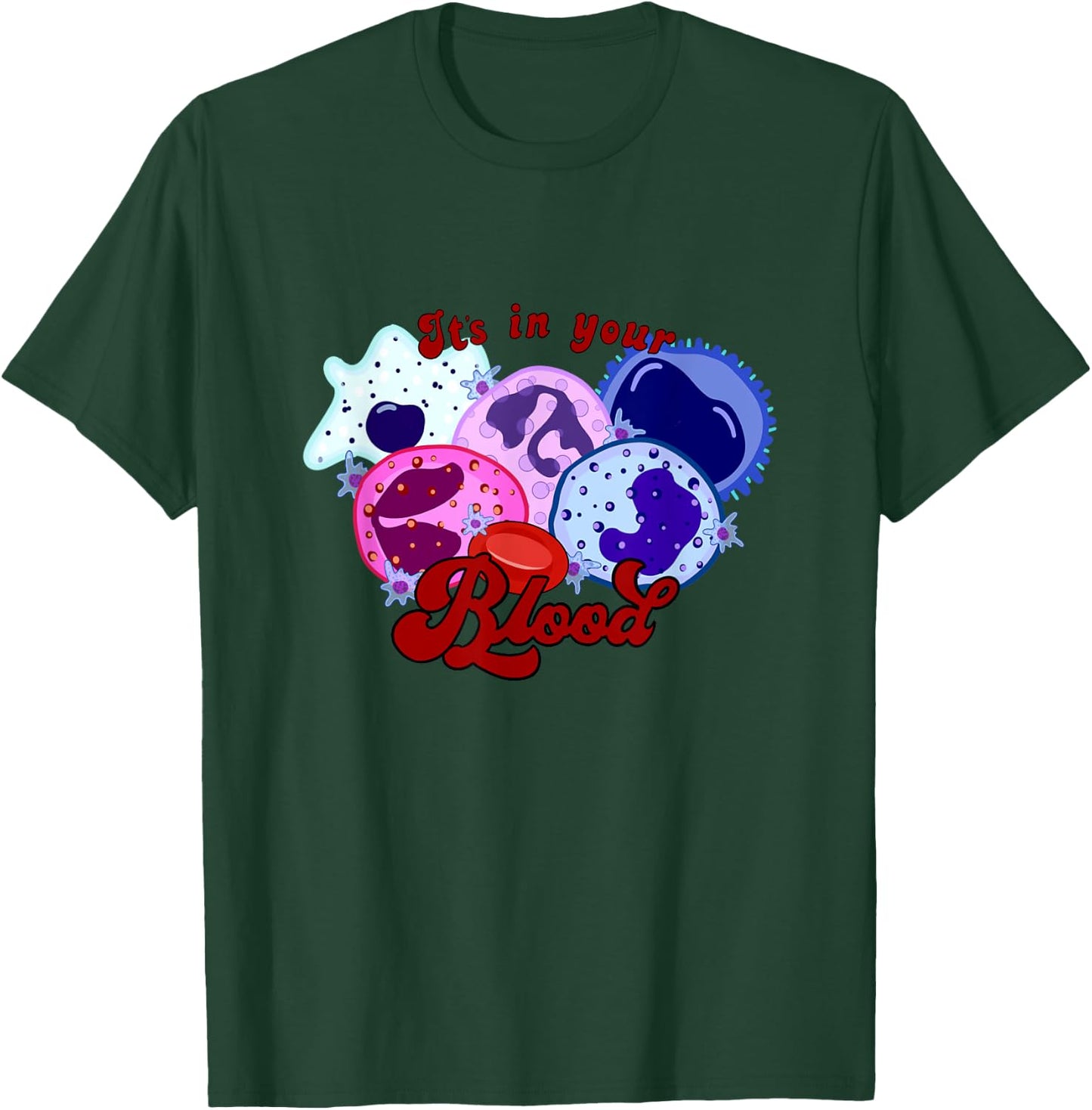 Cartoon blood cell T-Shirt - T-Shirt | Forest