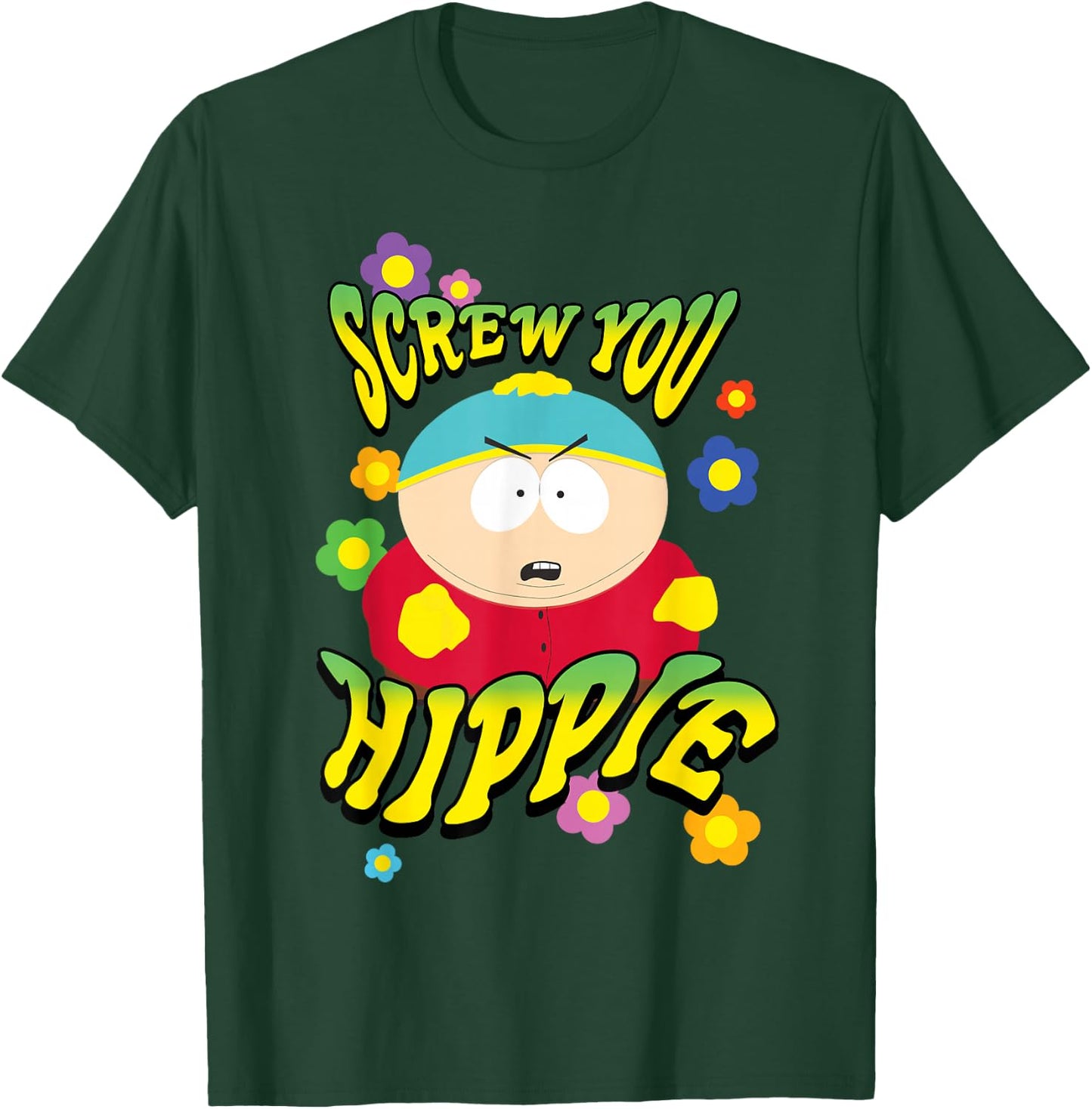 South Park Screw You Hippie Eric Cartman T-Shirt - T-Shirt | Forest