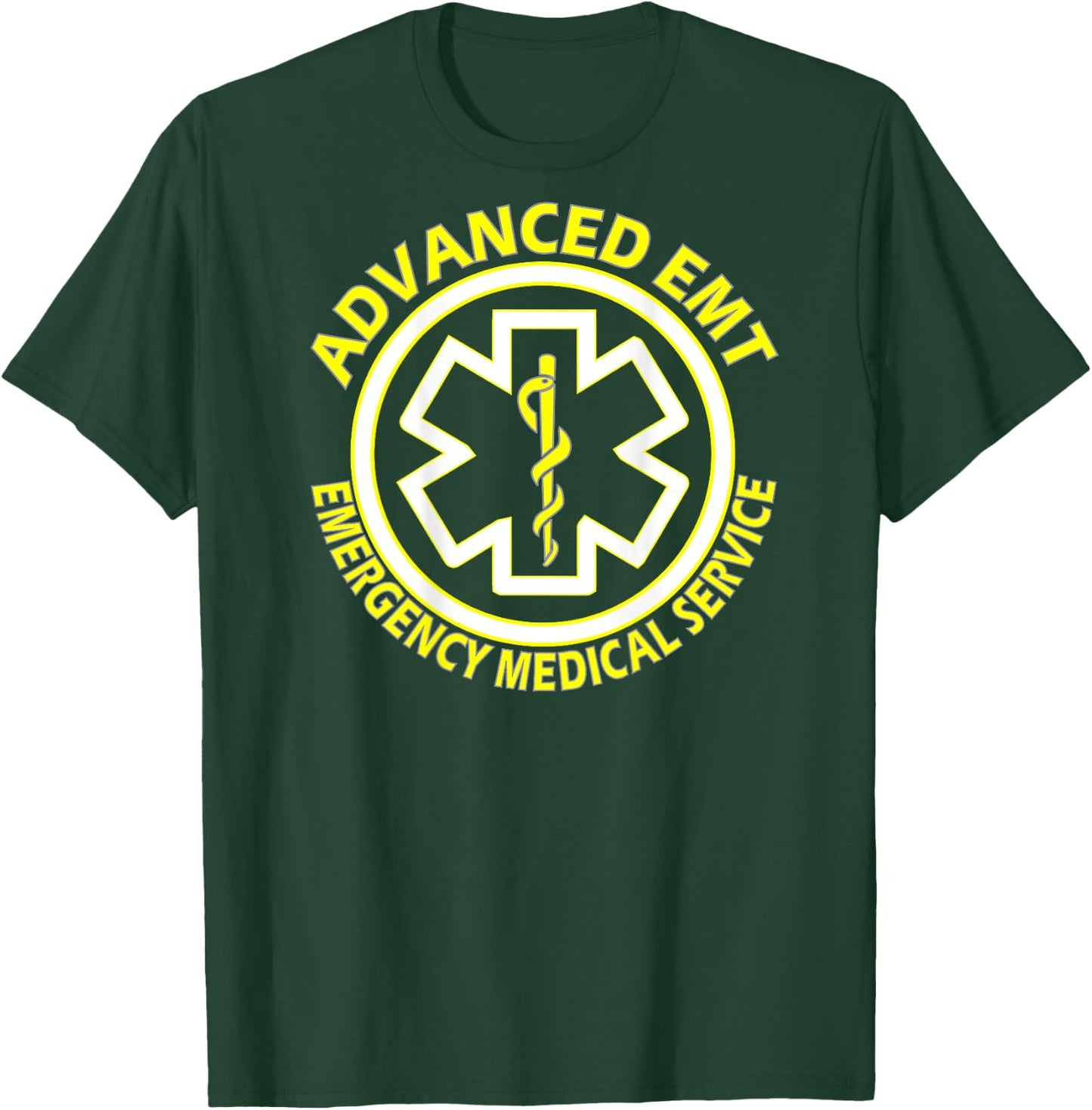 Advanced emergency medical technicians (AEMT) Kit Back Print T-Shirt - T-Shirt | Forest