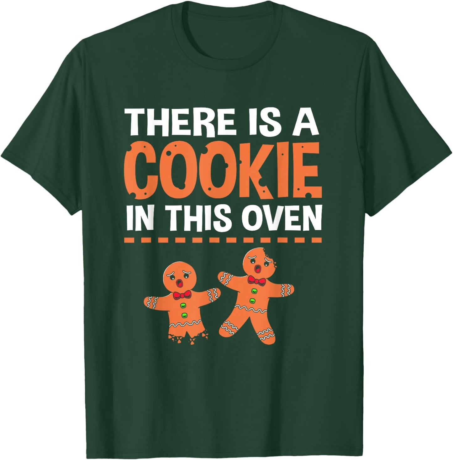 Christmas Gingerbread Gender Reveal For Mom T-Shirt - T-Shirt | Forest