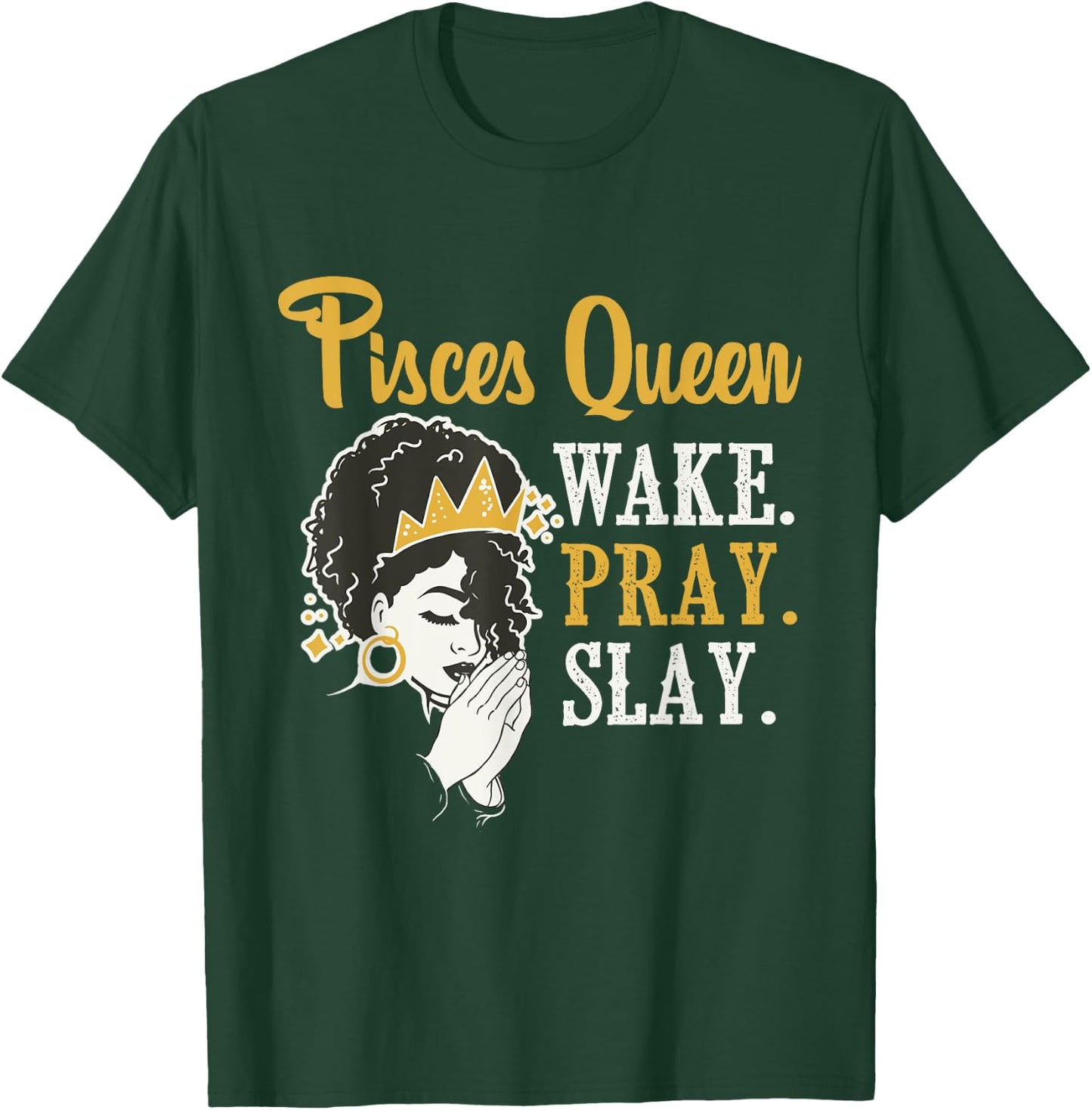 Pisces Queen - Astrology Zodiac Sign Horoscope T-Shirt - T-Shirt | Forest