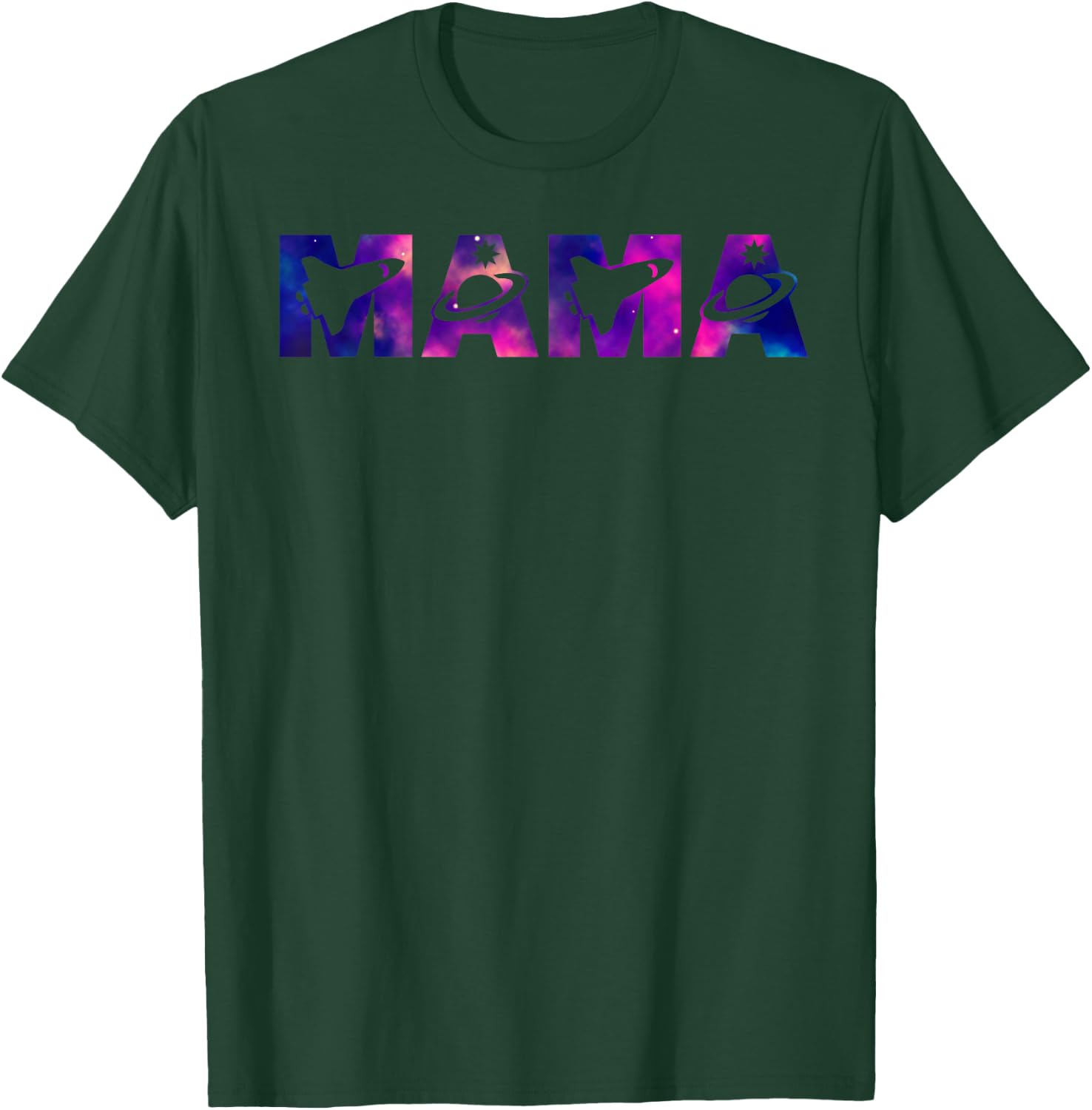 Funny Mama Space Astronaut Birthday Party T-Shirt - T-Shirt | Forest