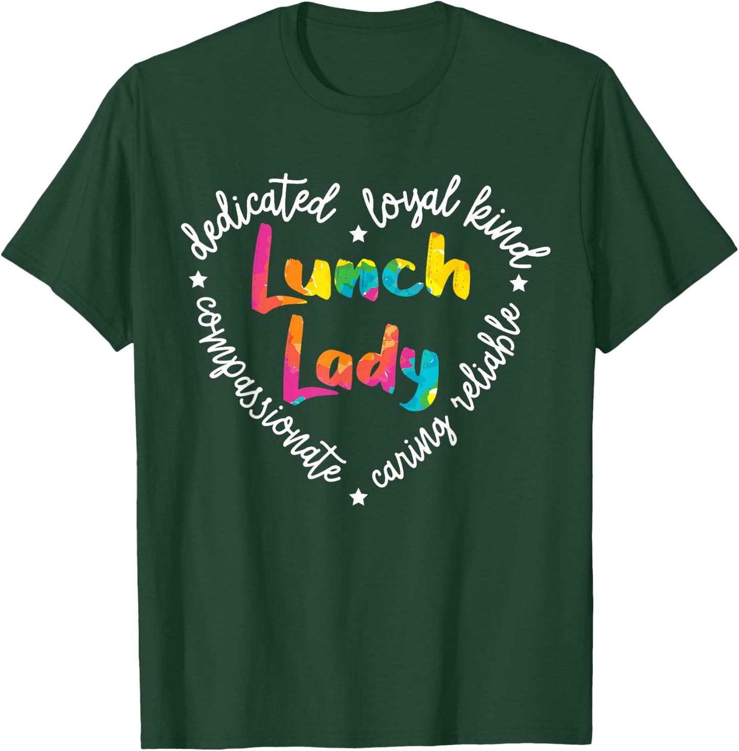 Lunch Lady Cafeteria Worker Dinner Lady Cook Job Profession T-Shirt - T-Shirt | Forest
